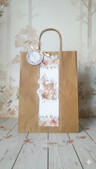 Sacolinha Kraft Personalizada Bosque (10 Unidades)