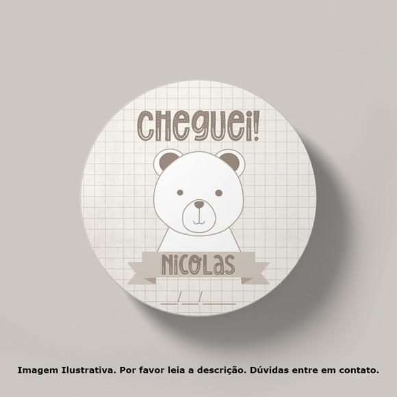 Tag Personalizada Ursinho Escandinavo