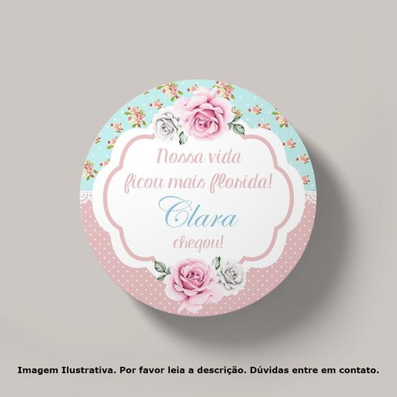 Tag Personalizada Maternidade Jardim Floral