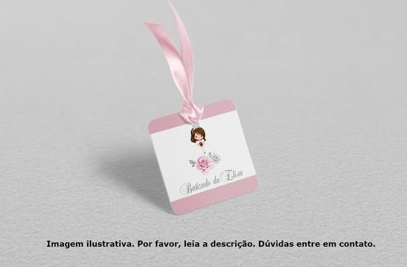 Tag Personalizada Batizado Menina