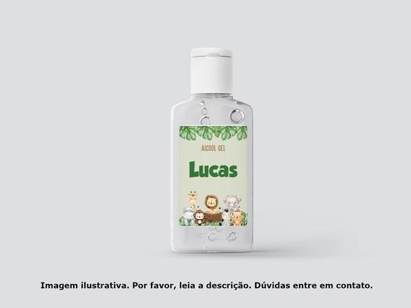 Etiqueta Personalizada Álcool Gel Safari Baby