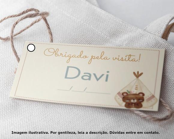 Tag Personalizada Ursinho Boho