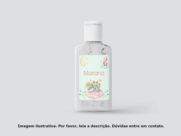 Rótulo Personalizado Frasco Álcool Dinossauro Rosa