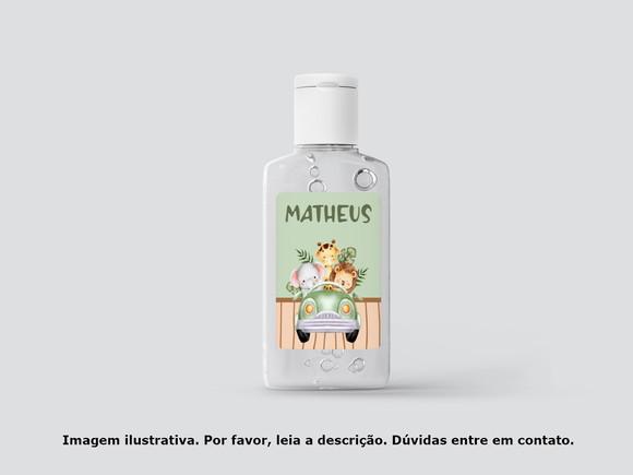 Rótulo Personalizado Frasco Álcool Safari Baby