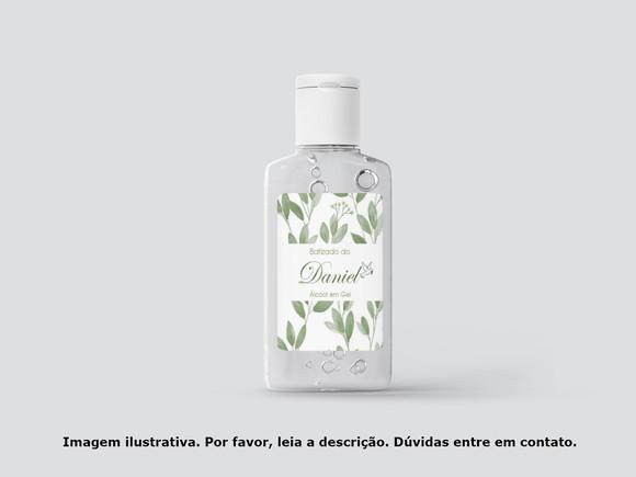Adesivo Personalizado Frasco Batizado Folhagem