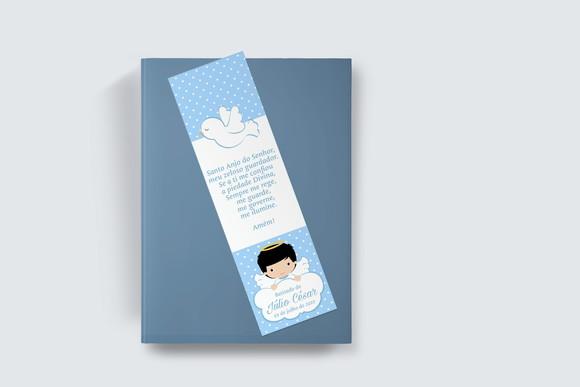 Marcador Página Personalizado Batizado Anjinho
