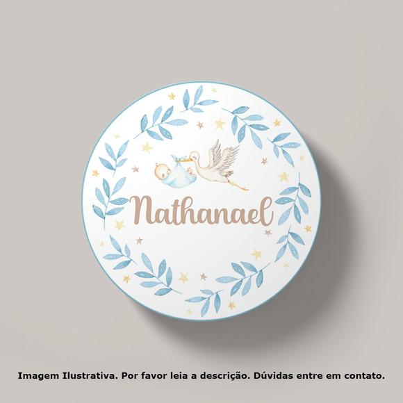 Tag Personalizada Cegonha Azul