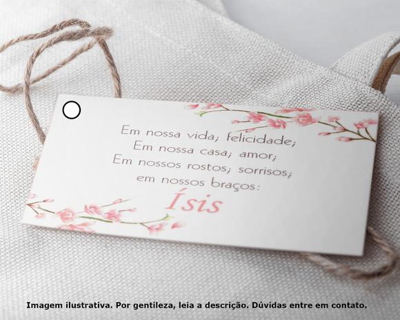 Tag Personalizada Maternidade Menina