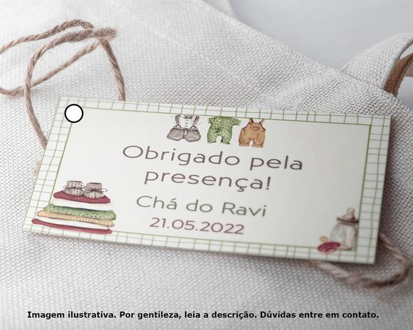 Tag Personalizada Chá de Bebê Vintage
