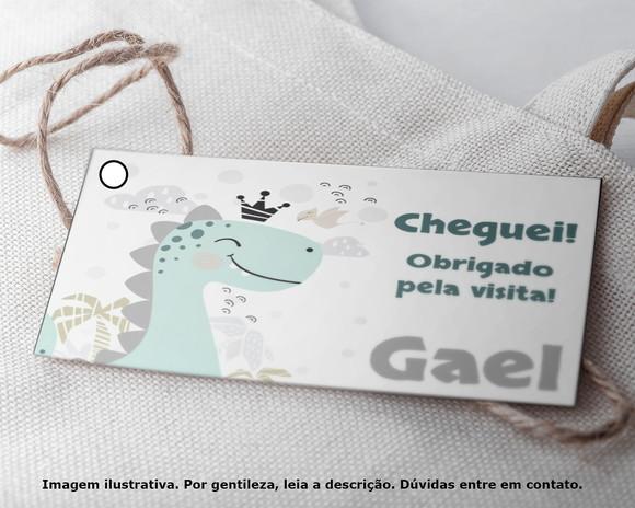 Tag Personalizada Maternidade Dinossauro
