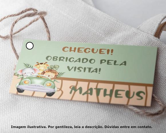 Tag Personalizada Maternidade Safari