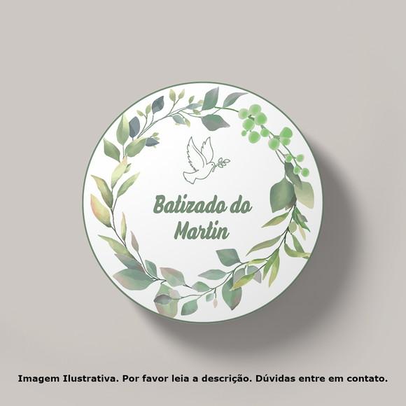 Tag Personalizada Batizado Verde