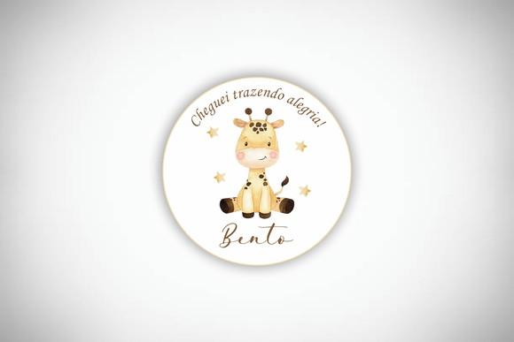 Tag Personalizada Nascimento Girafinha
