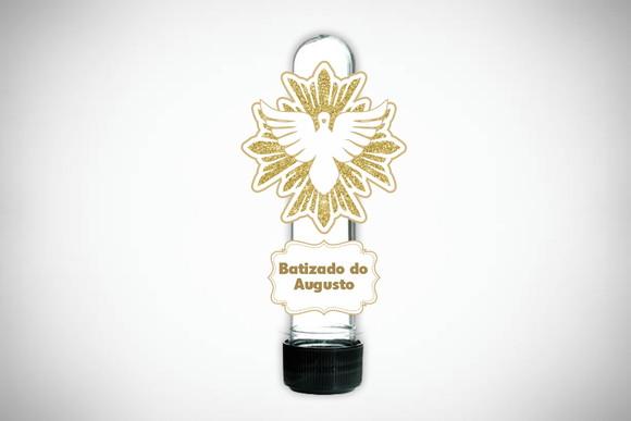 Aplique Personalizado Tubete Batizado Espírito Santo