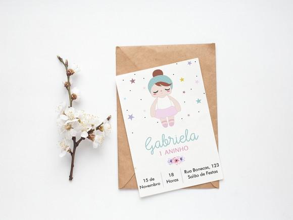Convite Digital Personalizado Metoo Doll