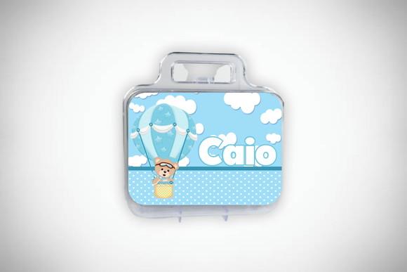 Adesivo Personalizado Maletinha Ursinho Baloeiro