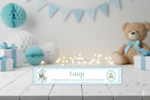Adesivo Personalizado Lápis Maternidade Ursinho