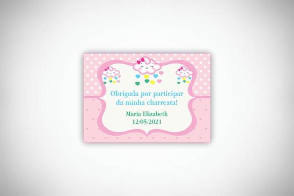 Tag Agradecimento Chuva de Amor Personalizada