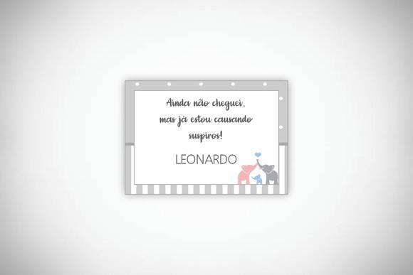 Tag Personalizada Suspiro Elefantinho