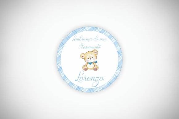 Tag Personalizada Nascimento Ursinho