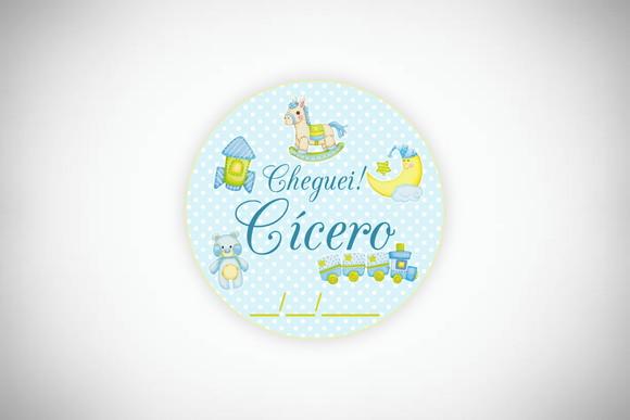 Tag Personalizada Cheguei Menino