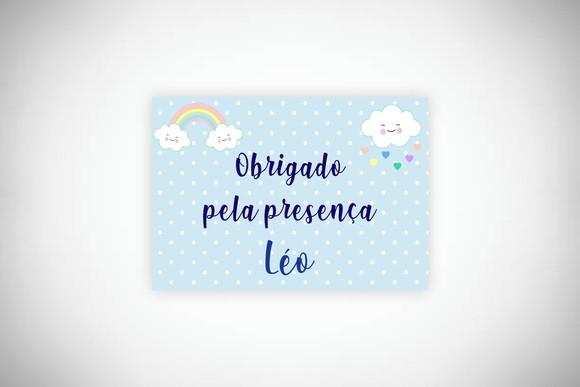 Tag Personalizada Chuva de Amor Azul