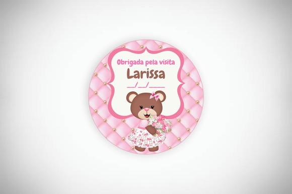 Tag Lembrancinha Personalizada Ursinha