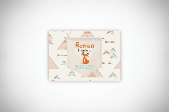 Tag Agradecimento Raposa Personalizada