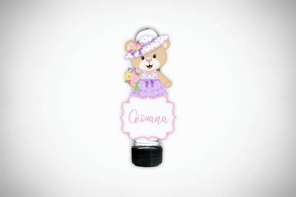 Aplique Personalizado Tubete Jardim Ursinha