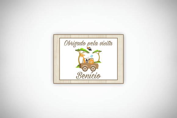 Tag Lembrancinha Personalizada Safari