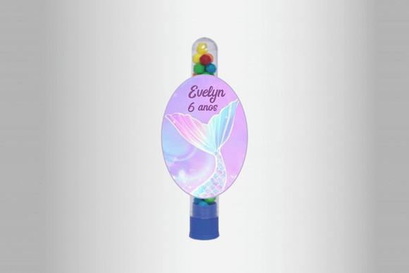 Adesivo Personalizado Tubete Sereia