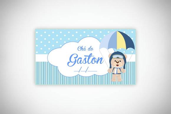 Tag Personalizada Ursinho Aviador