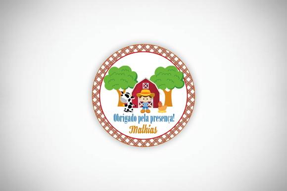 Tag Personalizada Fazendinha