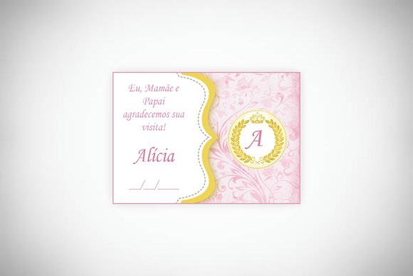 Tag Personalizada Maternidade Inicial do Nome