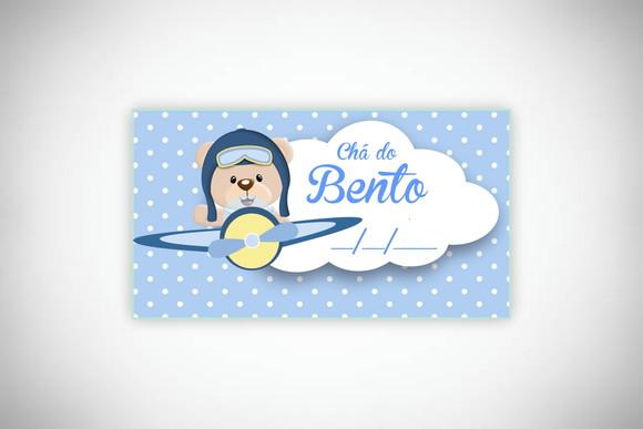 Tag Personalizada Ursinho Aviador
