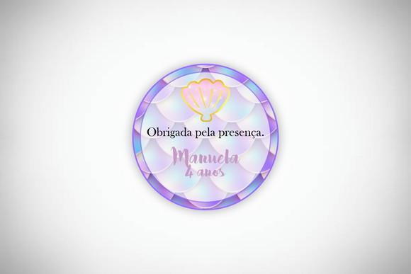 Tag Personalizada Lembrancinha Sereia