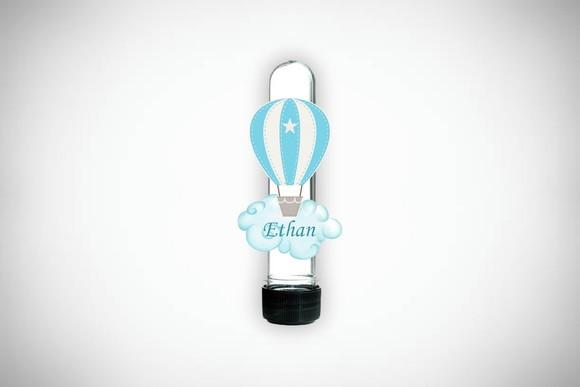 Aplique Personalizado Tubete Balão Azul