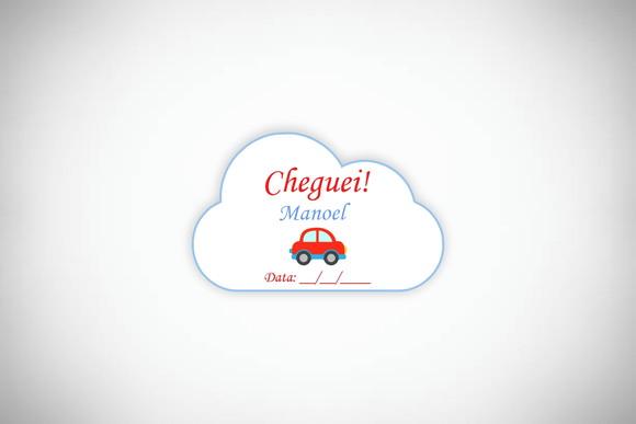 Tag Personalizada Maternidade Carrinho