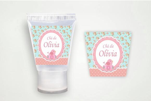 Rótulo Personalizado Bisnaga Álcool Passarinho