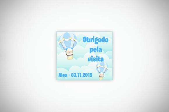 Tag Personalizada Ovelhinha Azul