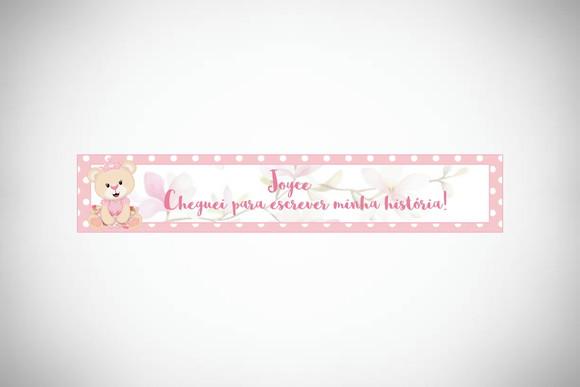 Adesivo Personalizado Lápis Ursinha Princesa