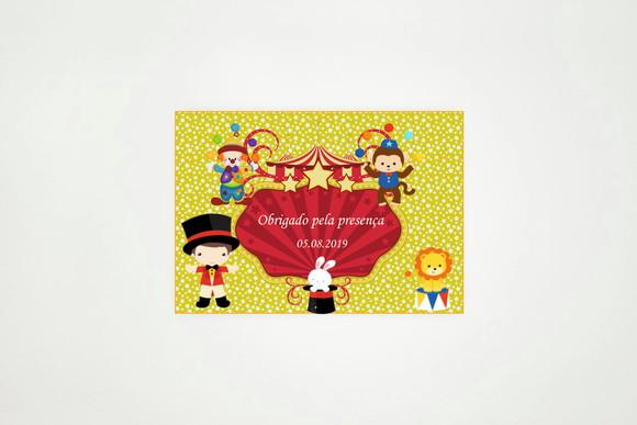 Tag Personalizada Lembrancinha Circo
