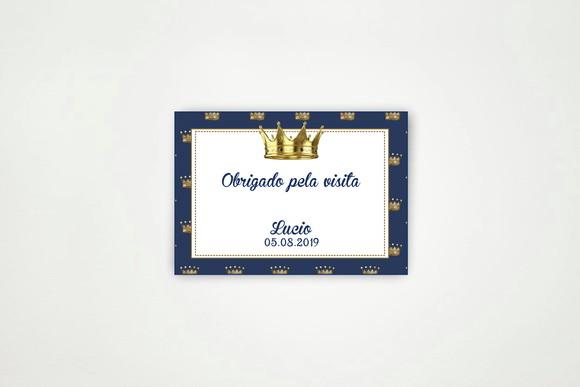 Tag Personalizada Realeza Azul
