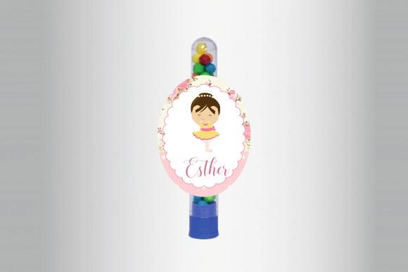 Adesivo Personalizado Tubete Bailarina