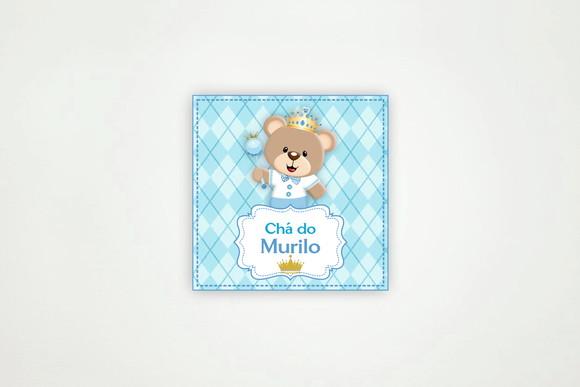 Adesivo Personalizado Caixinha Acrílica Ursinho