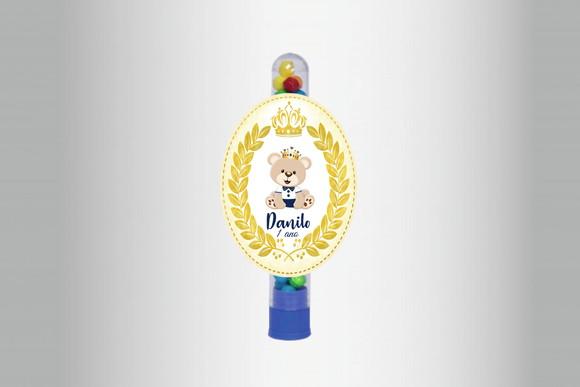 Adesivo Personalizado Tubete Ursinho Príncipe
