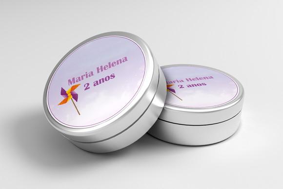 Adesivo Personalizado Latinha Catavento