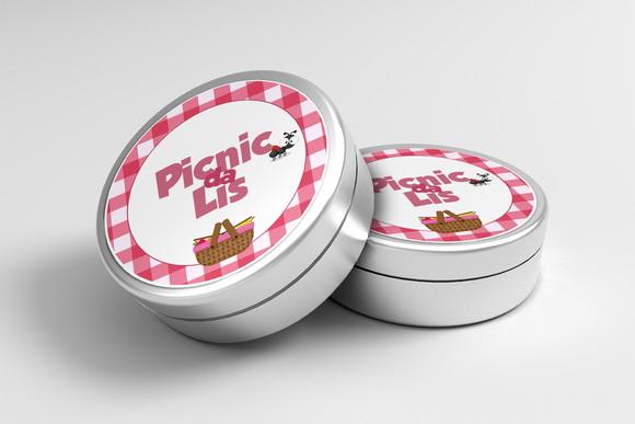 Adesivo Personalizado Latinha Picnic
