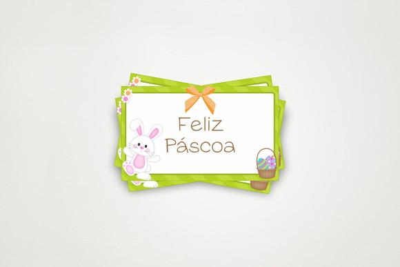 Tag Personalizada Feliz Páscoa para Mimos | Artesanou