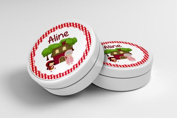 Adesivo Personalizado Latinha Chapeuzinho Vermelho
